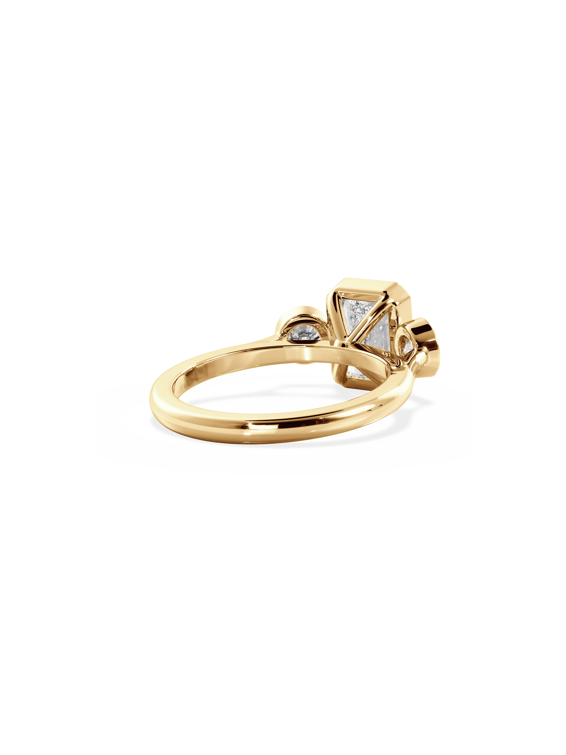 2 CT Round Three Stones Lab Grown Diamond Engagement Ring