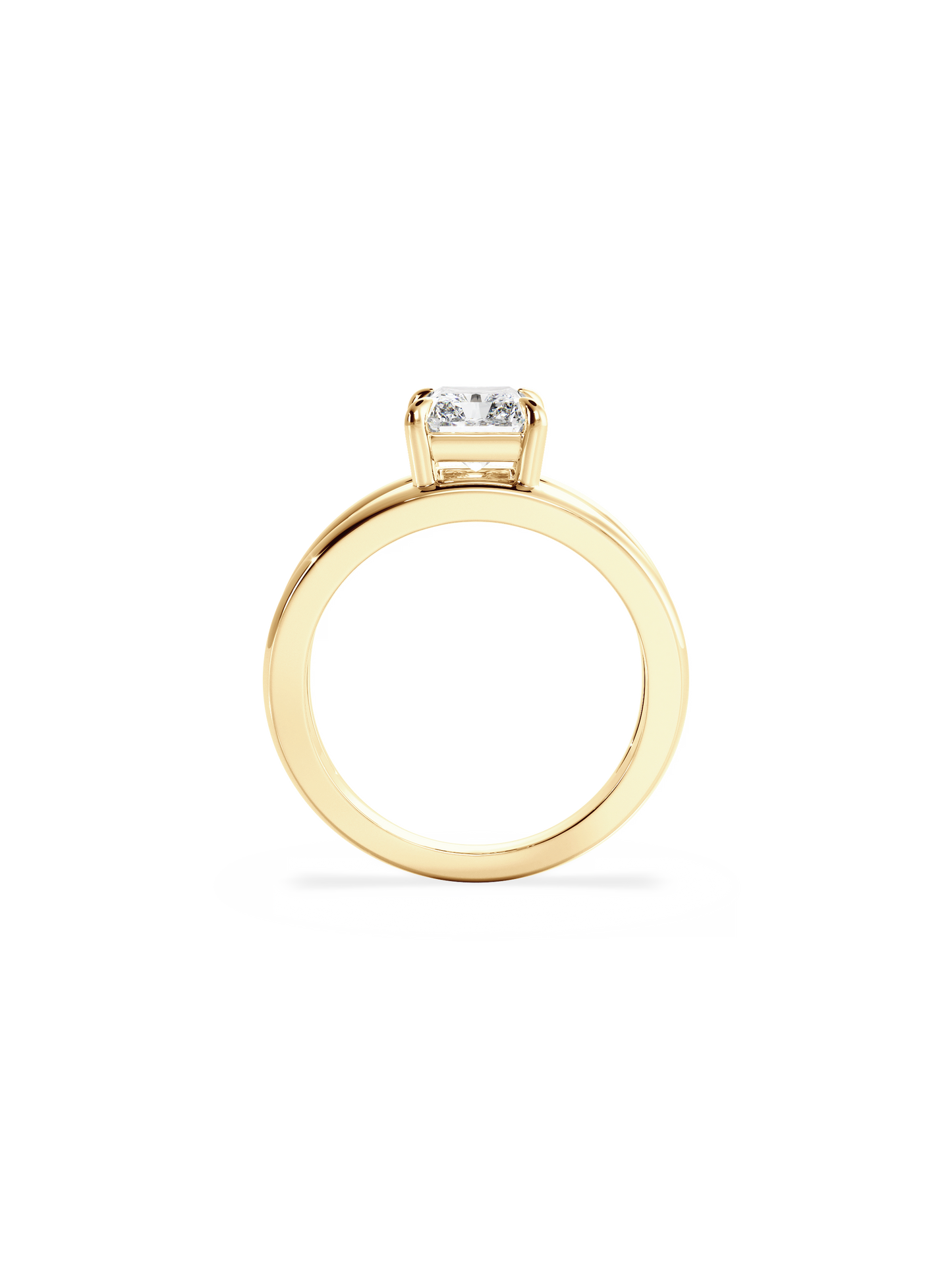 2 CT Round Three Stones Lab Grown Diamond Engagement Ring