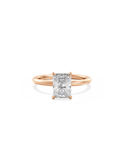 2 CT Round Three Stones Lab Grown Diamond Engagement Ring