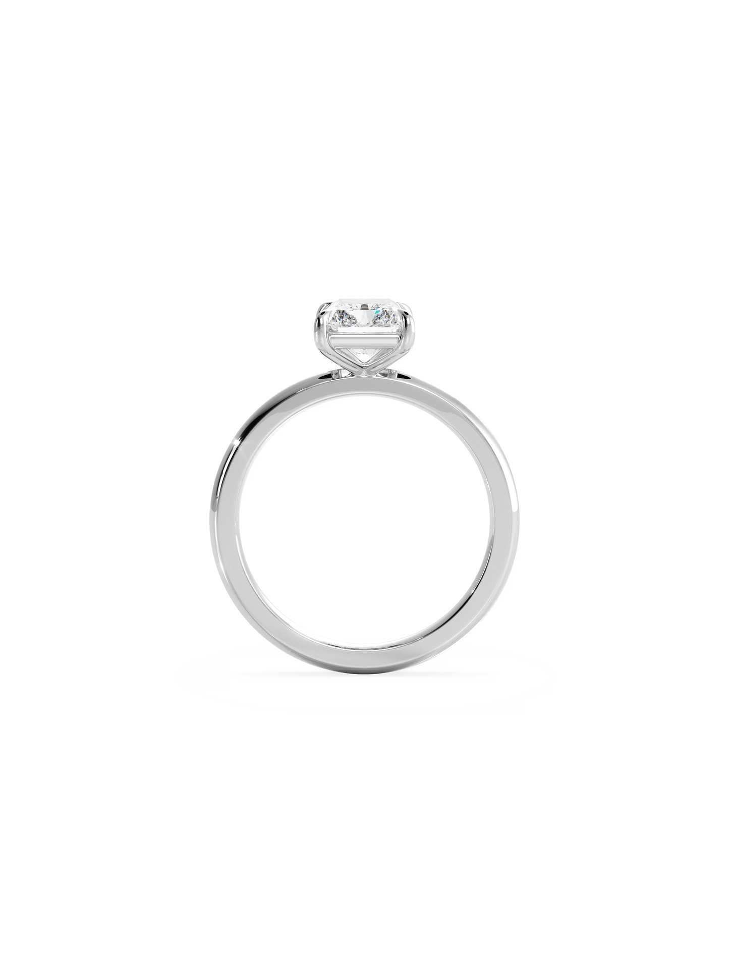 2 CT Round Three Stones Lab Grown Diamond Engagement Ring