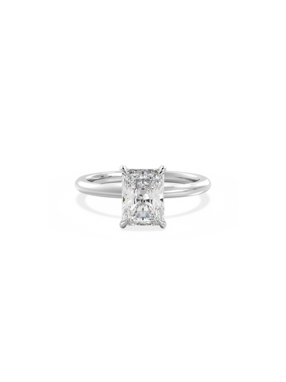 2 CT Round Three Stones Lab Grown Diamond Engagement Ring