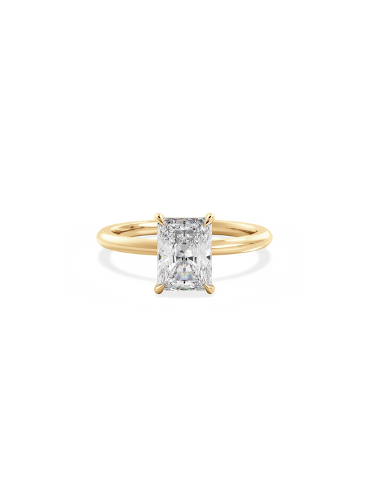 2 CT Round Three Stones Lab Grown Diamond Engagement Ring