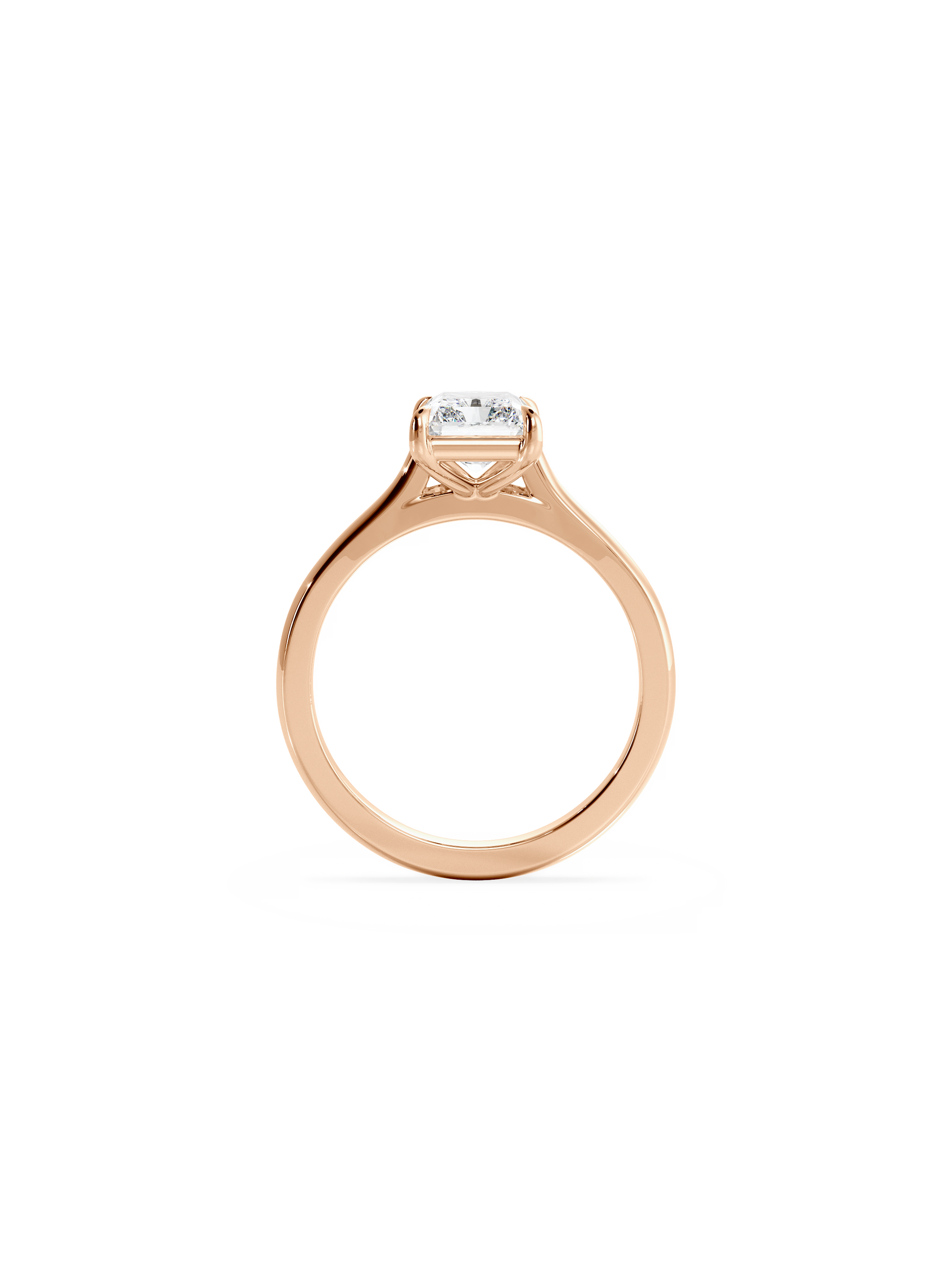 2 CT Round Three Stones Lab Grown Diamond Engagement Ring