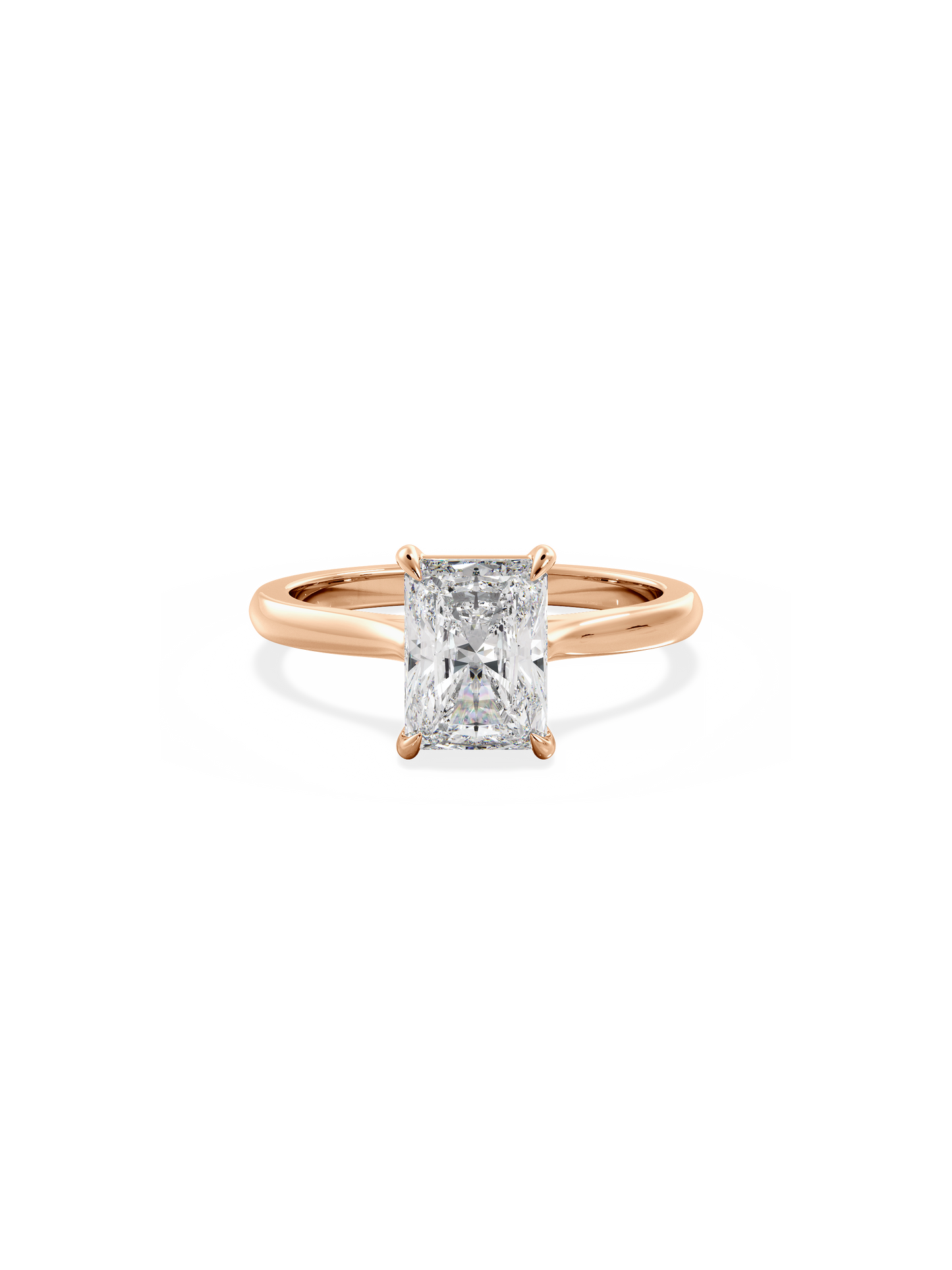 2 CT Round Three Stones Lab Grown Diamond Engagement Ring
