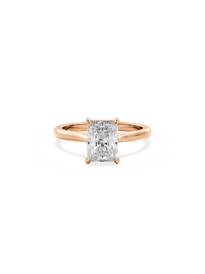 2 CT Round Three Stones Lab Grown Diamond Engagement Ring