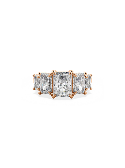 2 CT Round Three Stones Lab Grown Diamond Engagement Ring