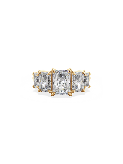 2 CT Round Three Stones Lab Grown Diamond Engagement Ring