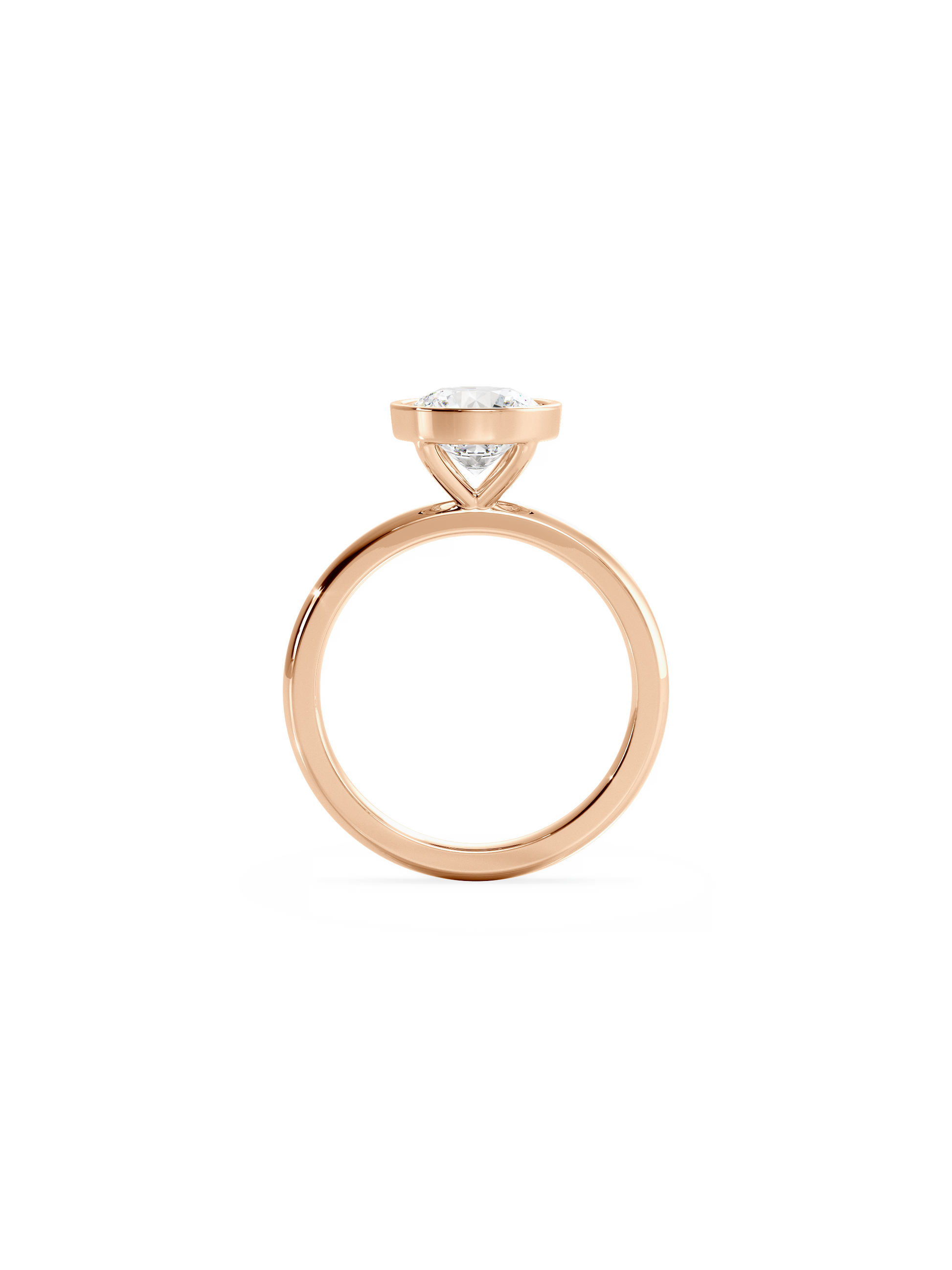 2 CT Round Three Stones Lab Grown Diamond Engagement Ring