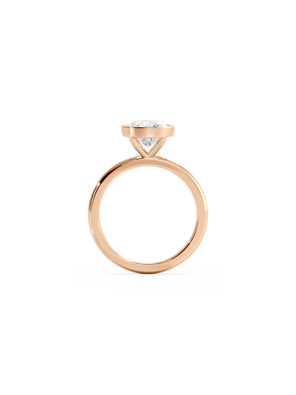2 CT Round Three Stones Lab Grown Diamond Engagement Ring