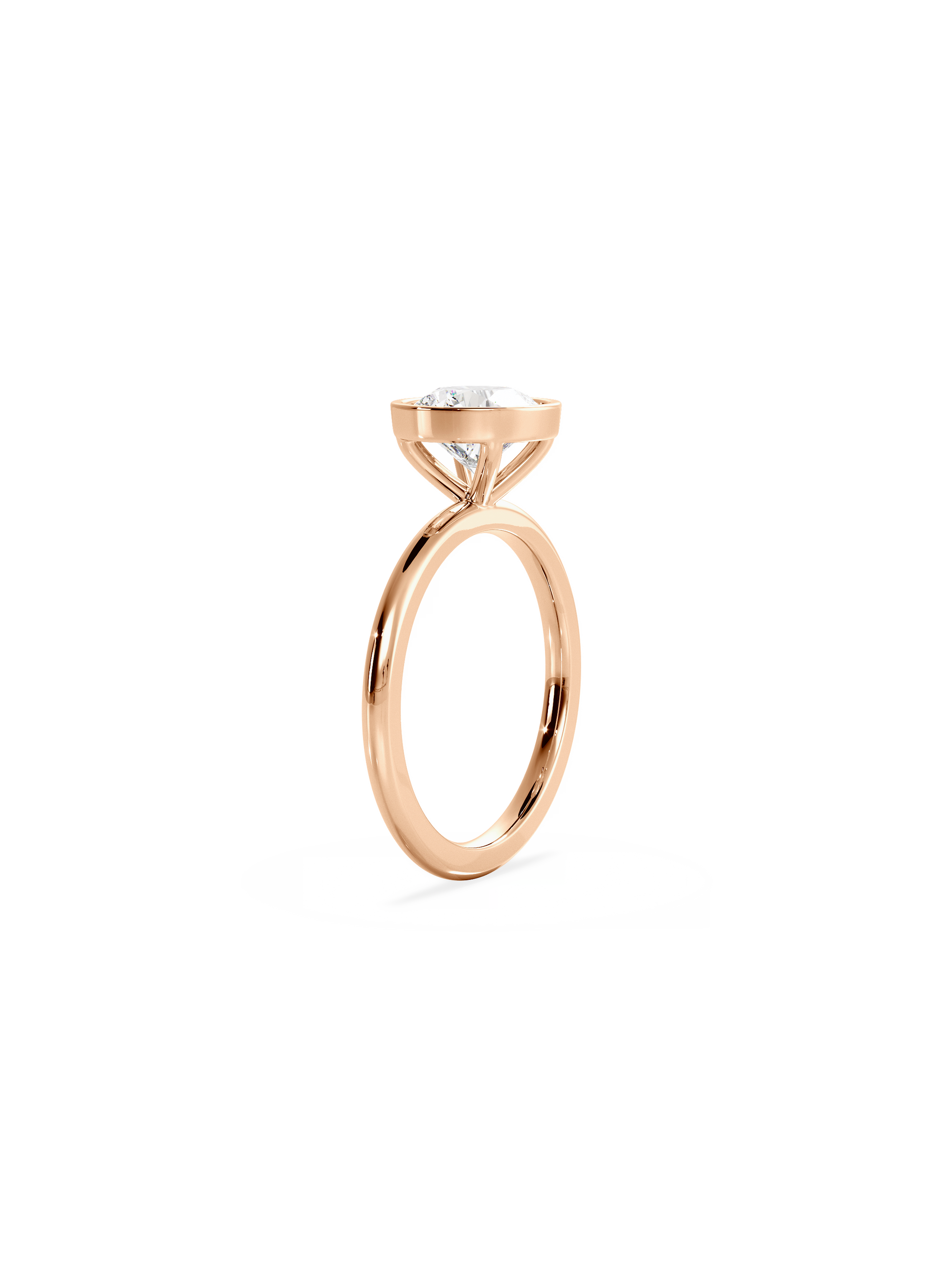 2 CT Round Three Stones Lab Grown Diamond Engagement Ring