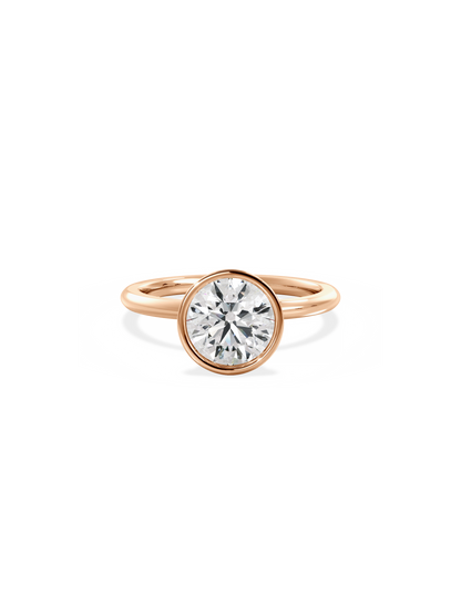 2 CT Round Three Stones Lab Grown Diamond Engagement Ring