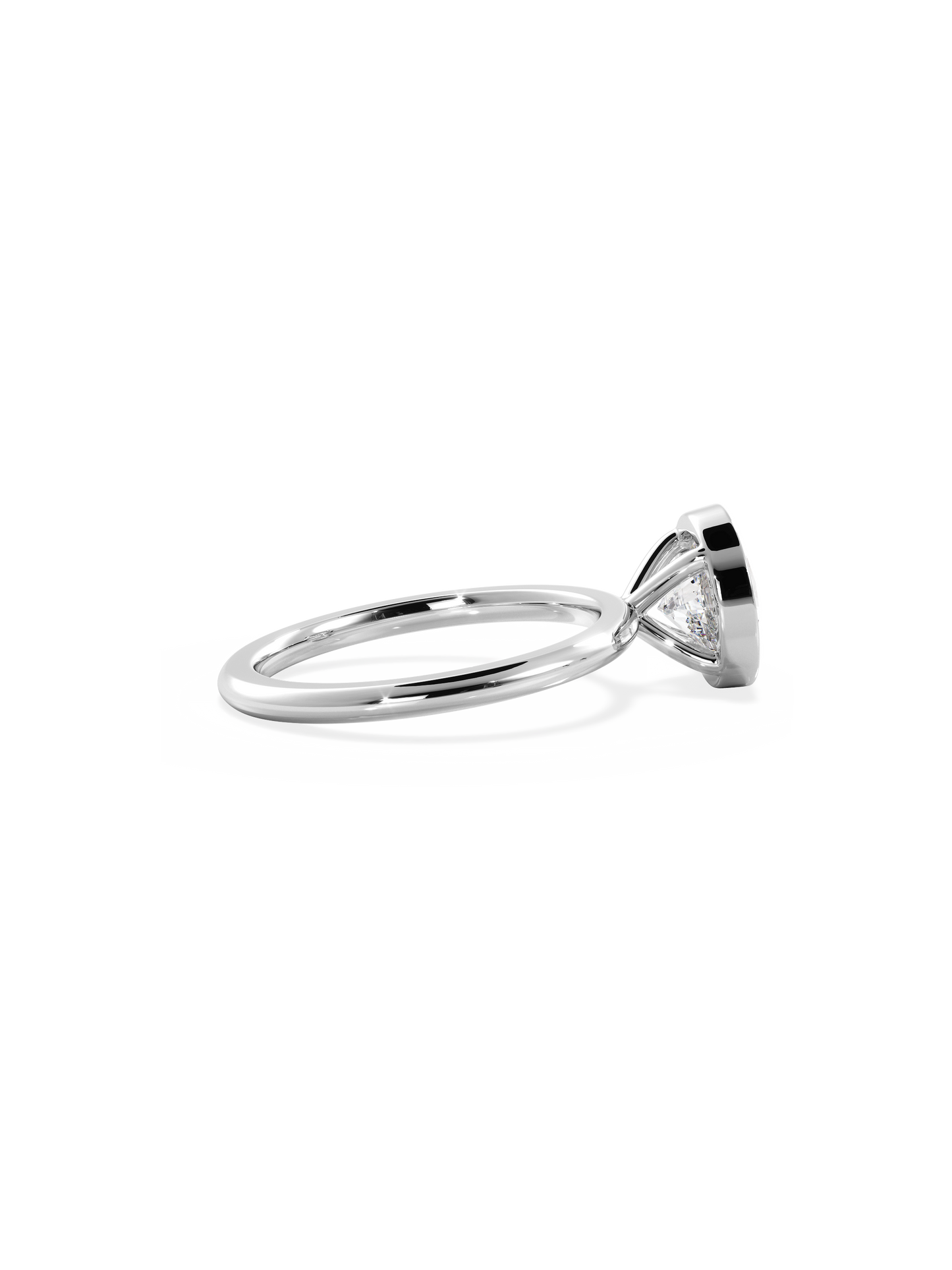 2 CT Round Three Stones Lab Grown Diamond Engagement Ring