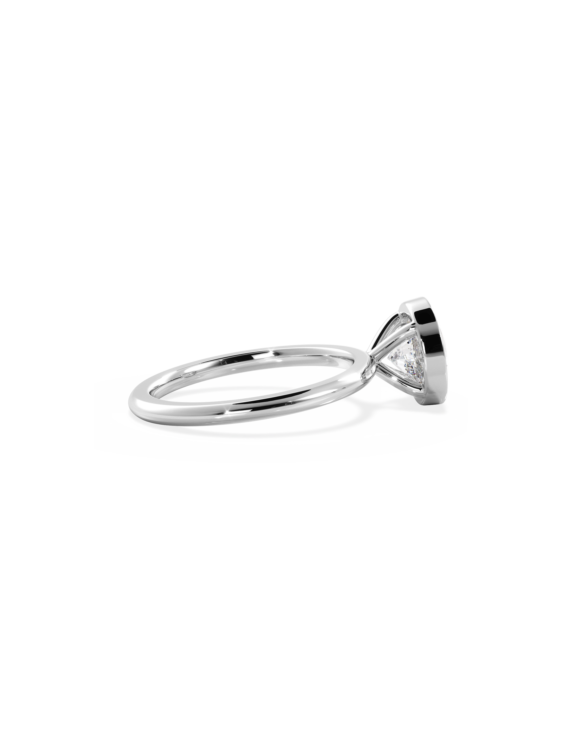 2 CT Round Three Stones Lab Grown Diamond Engagement Ring