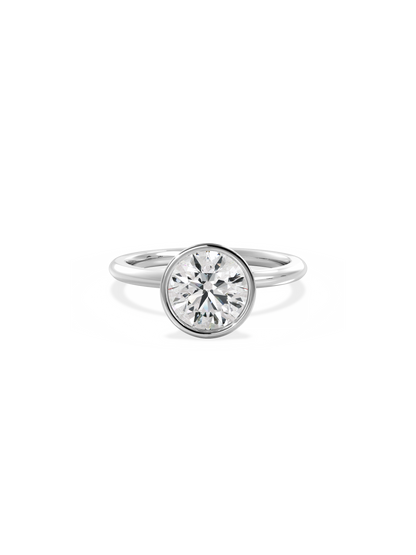2 CT Round Three Stones Lab Grown Diamond Engagement Ring