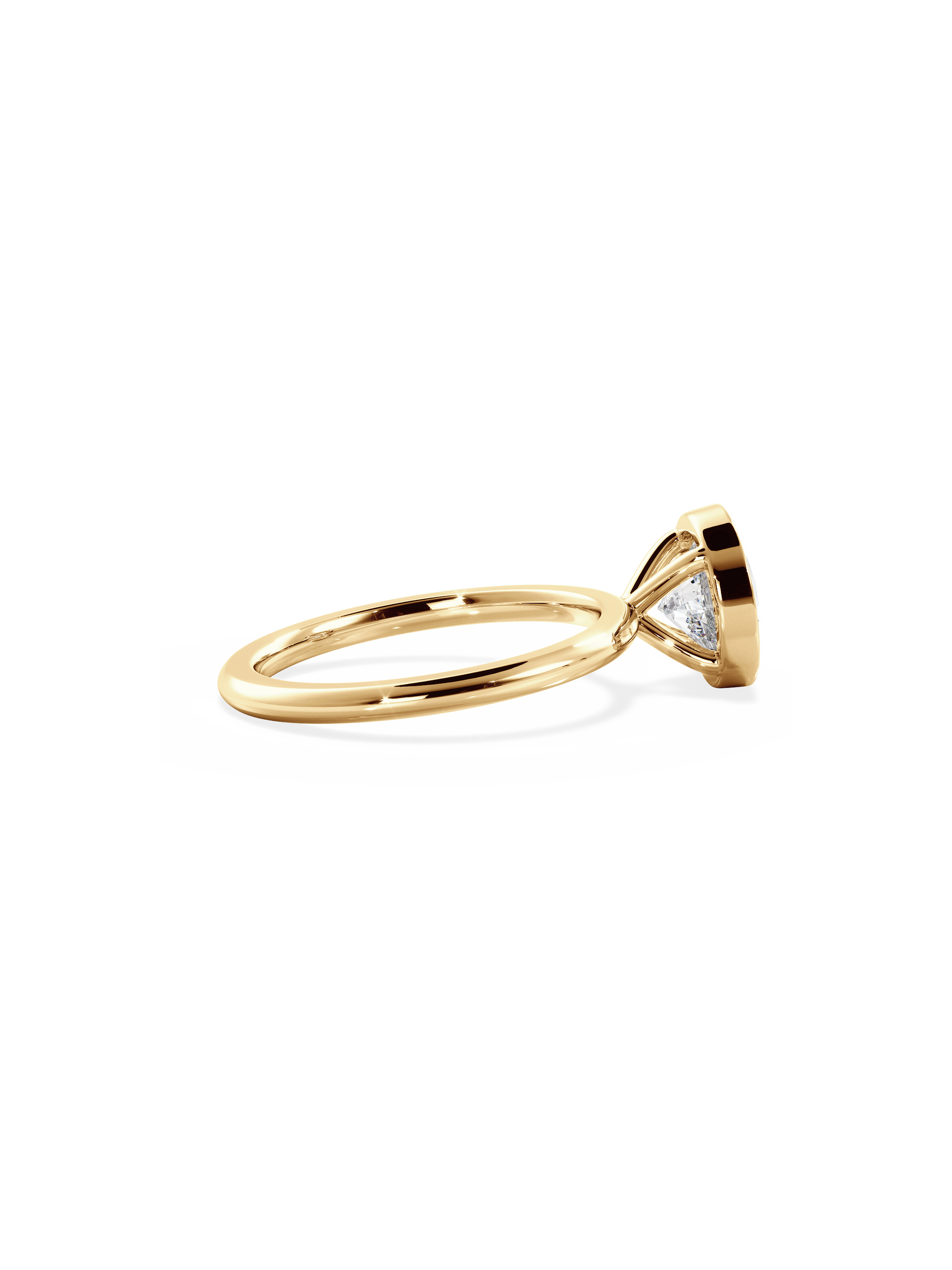 2 CT Round Three Stones Lab Grown Diamond Engagement Ring