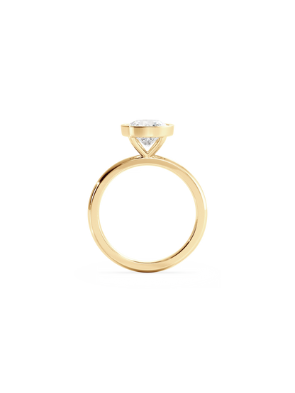 2 CT Round Three Stones Lab Grown Diamond Engagement Ring