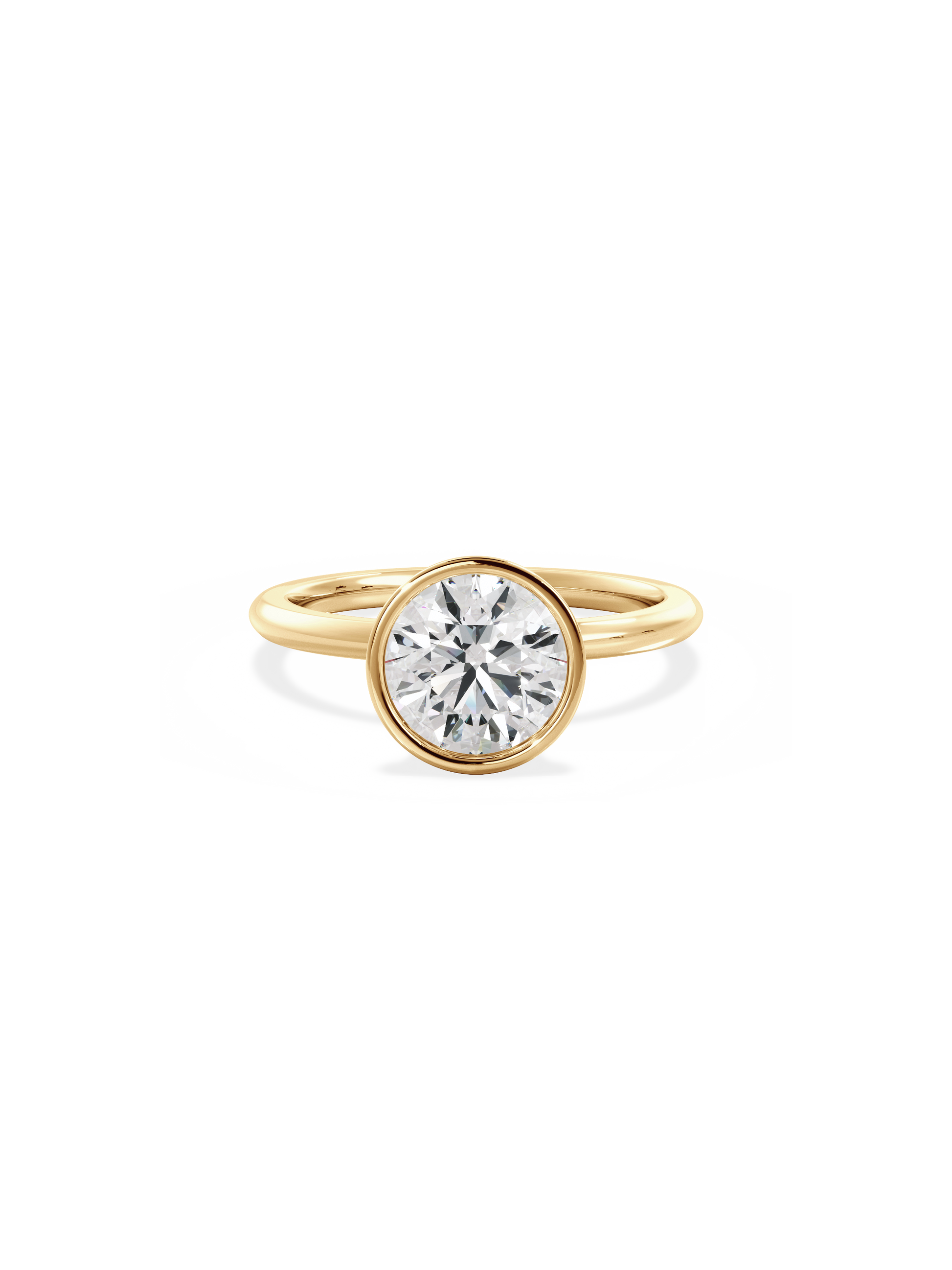 2 CT Round Three Stones Lab Grown Diamond Engagement Ring