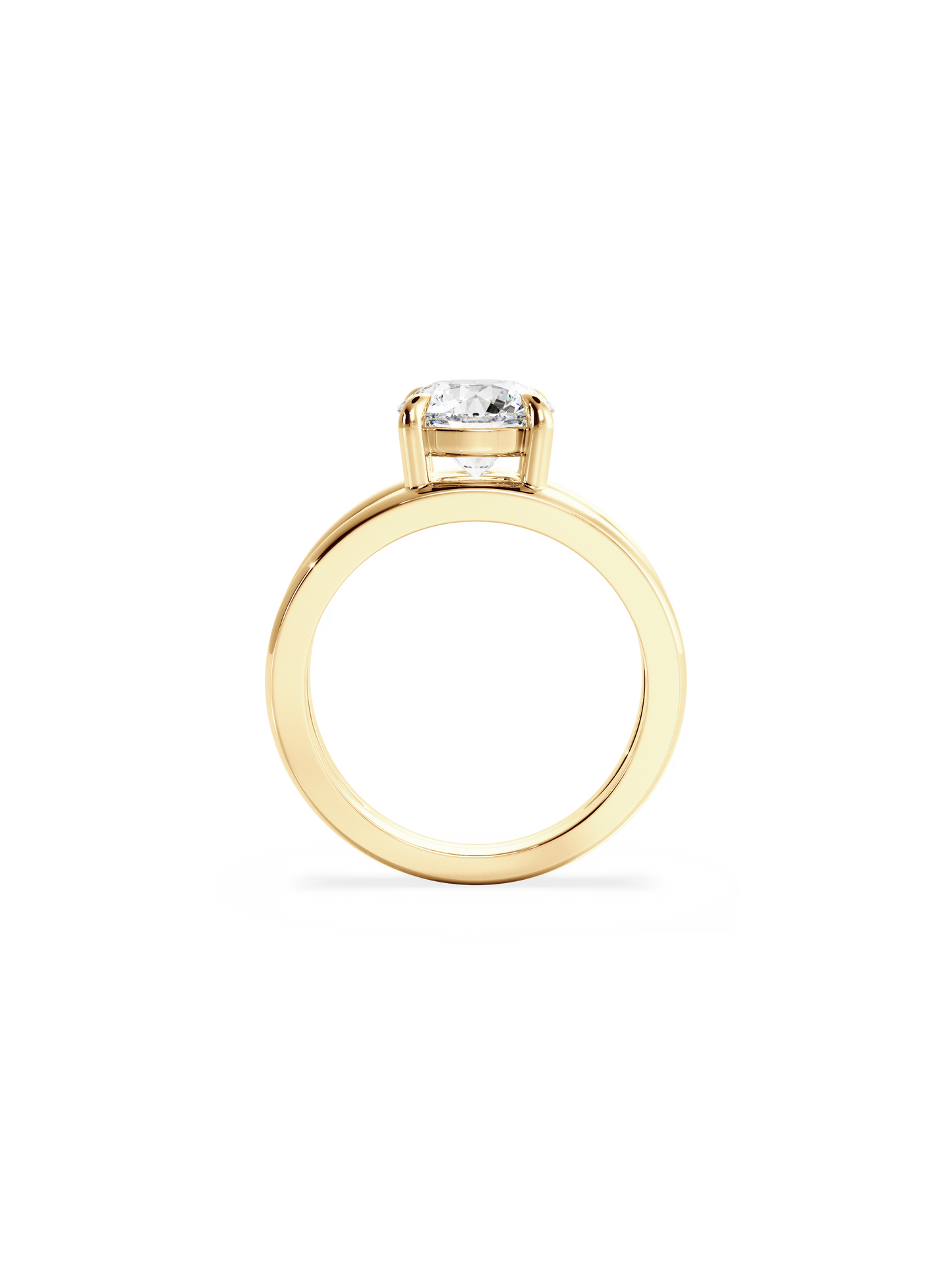 2 CT Round Three Stones Lab Grown Diamond Engagement Ring