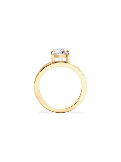 2 CT Round Three Stones Lab Grown Diamond Engagement Ring