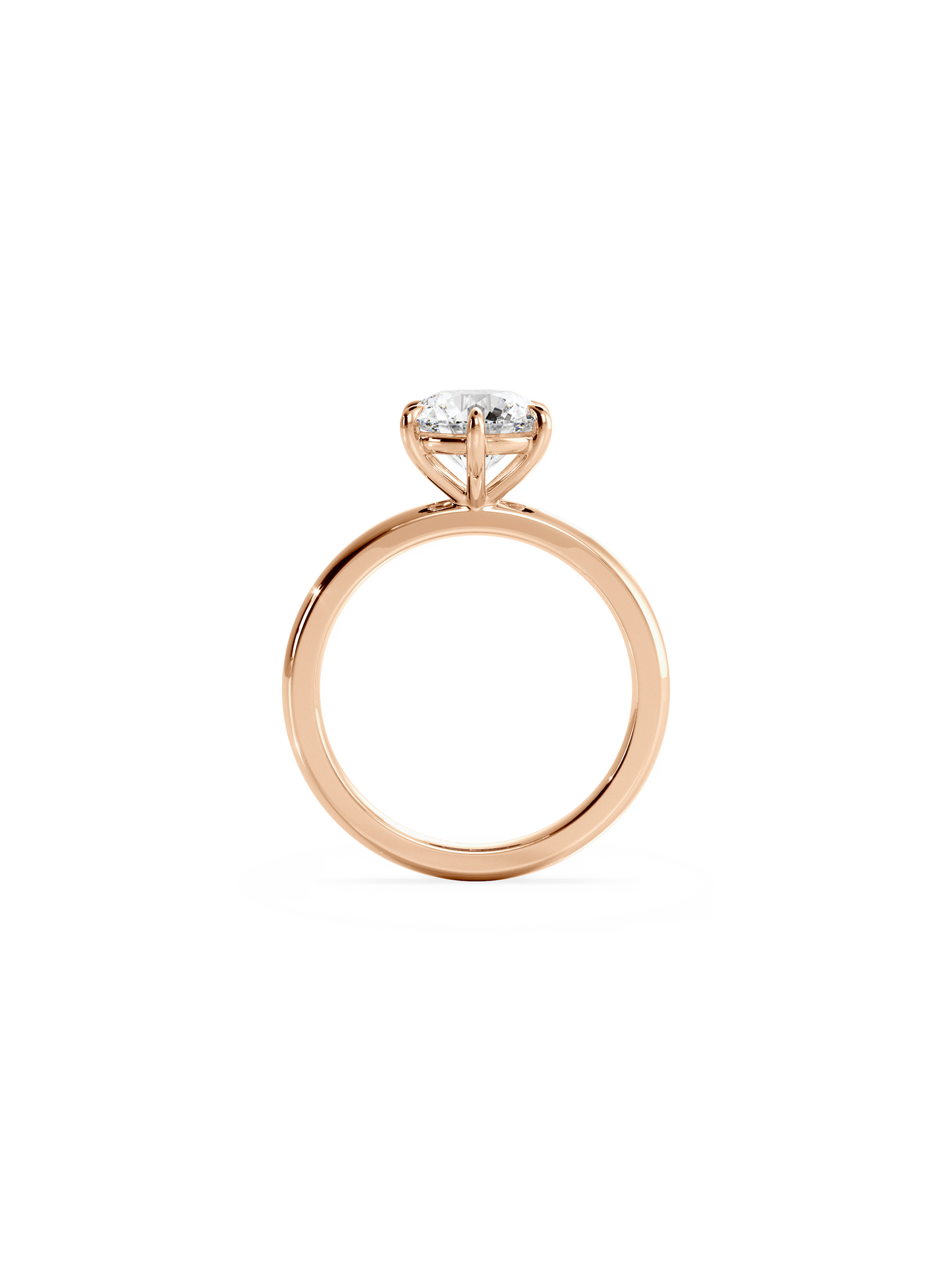 2 CT Round Three Stones Lab Grown Diamond Engagement Ring
