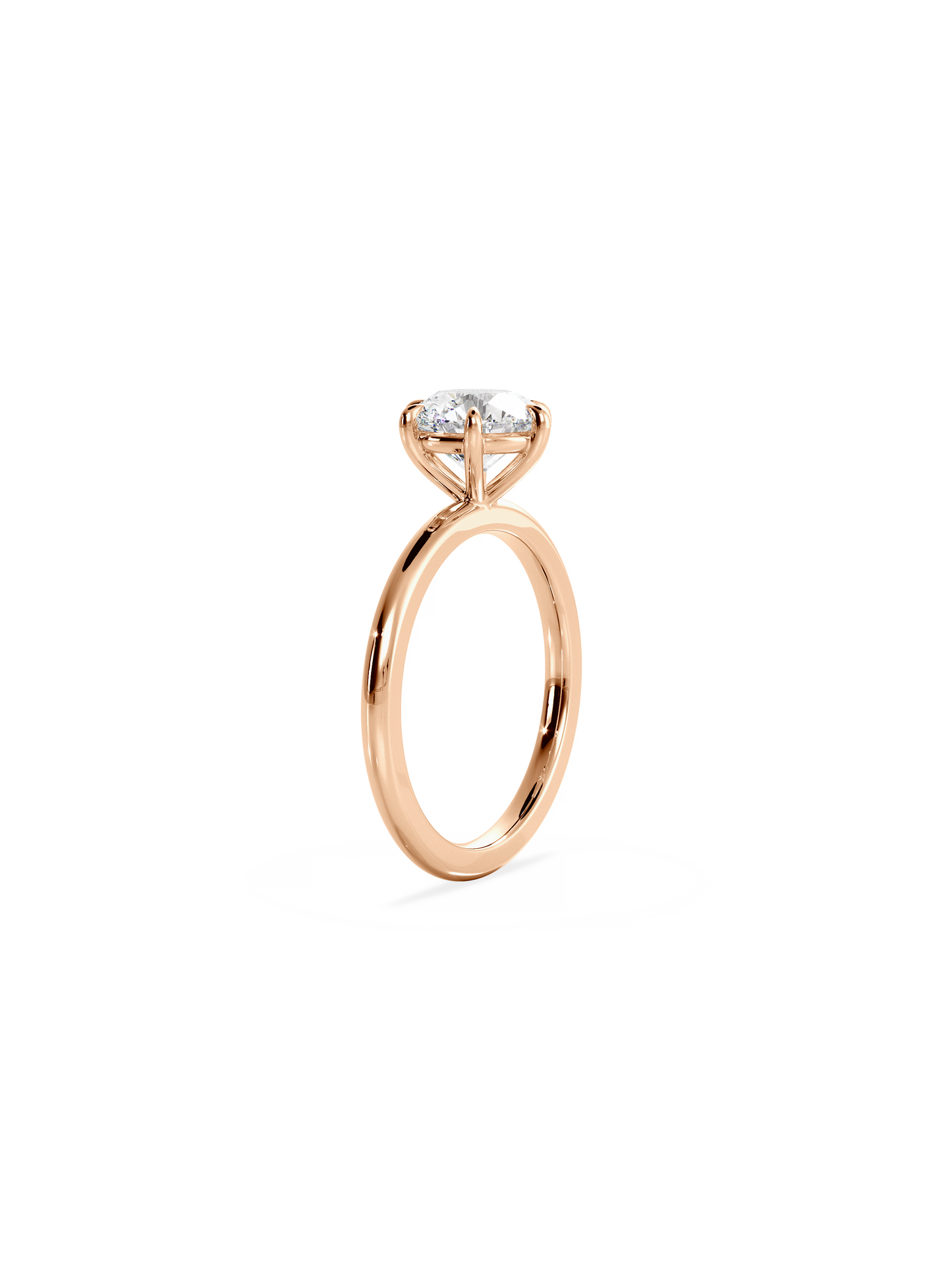 2 CT Round Three Stones Lab Grown Diamond Engagement Ring