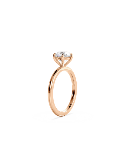 2 CT Round Three Stones Lab Grown Diamond Engagement Ring