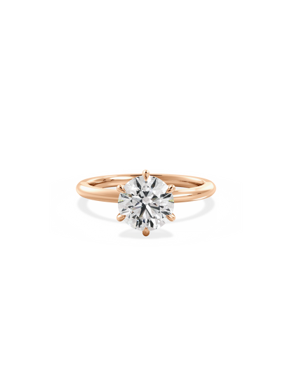 2 CT Round Three Stones Lab Grown Diamond Engagement Ring