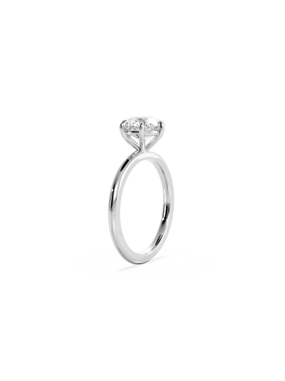 2 CT Round Three Stones Lab Grown Diamond Engagement Ring