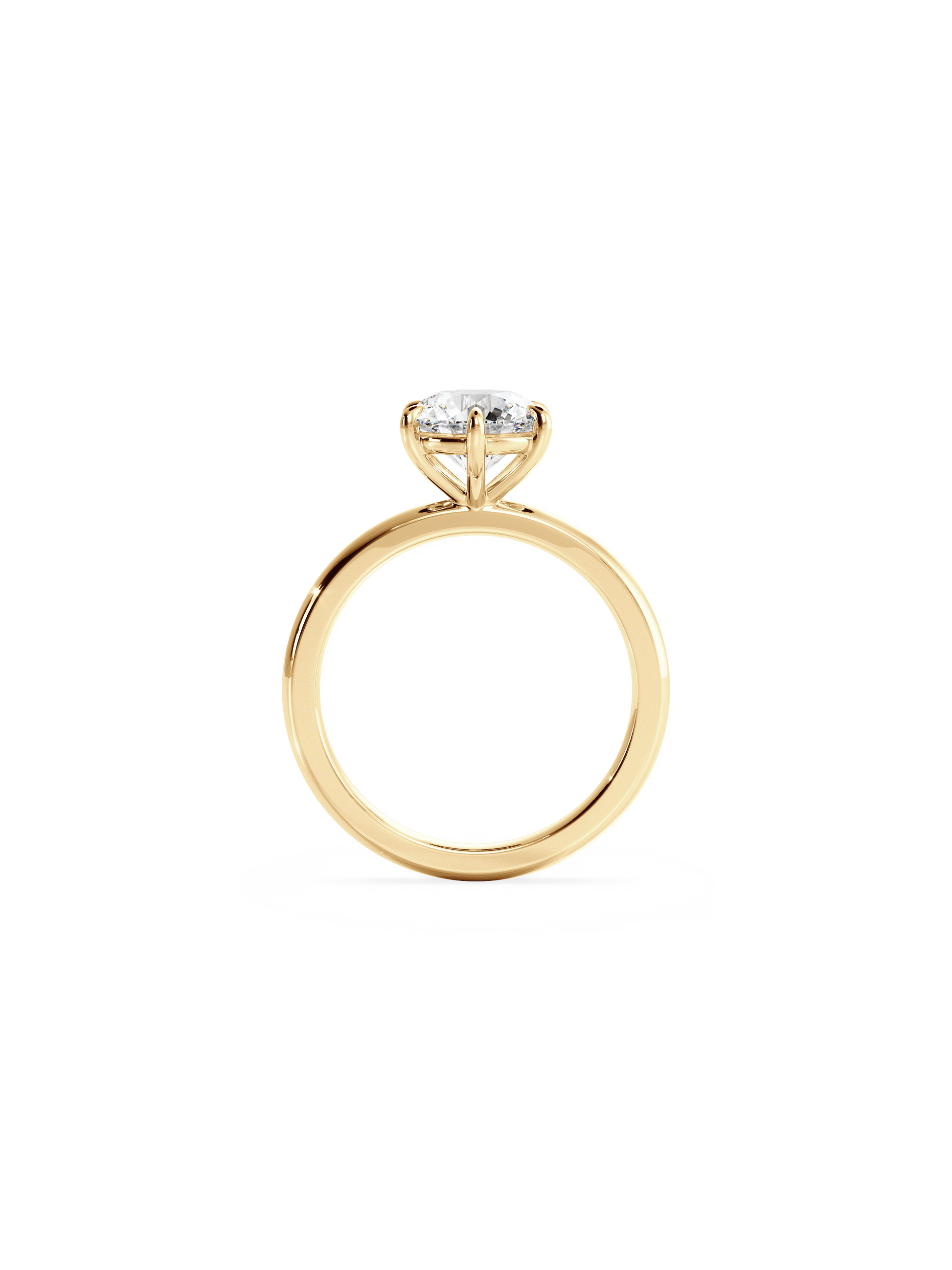 2 CT Round Three Stones Lab Grown Diamond Engagement Ring