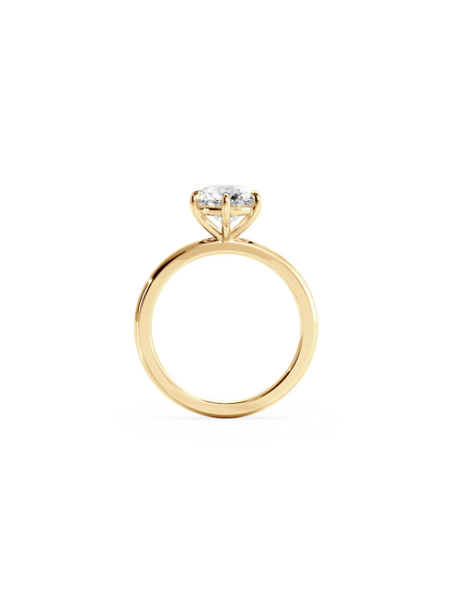 2 CT Round Three Stones Lab Grown Diamond Engagement Ring
