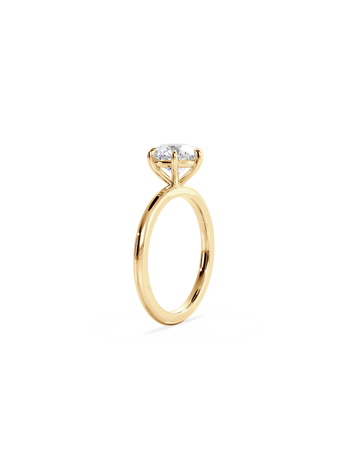 2 CT Round Three Stones Lab Grown Diamond Engagement Ring