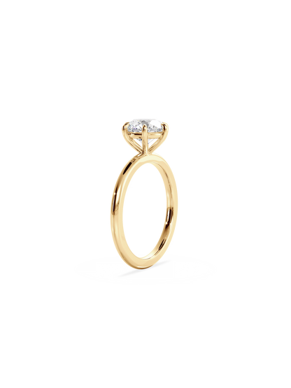 2 CT Round Three Stones Lab Grown Diamond Engagement Ring