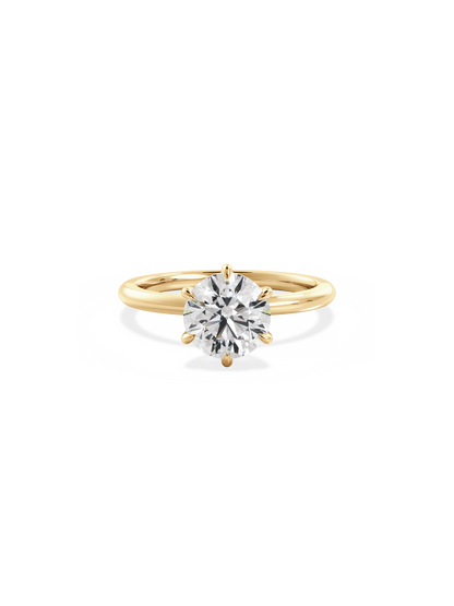 2 CT Round Three Stones Lab Grown Diamond Engagement Ring