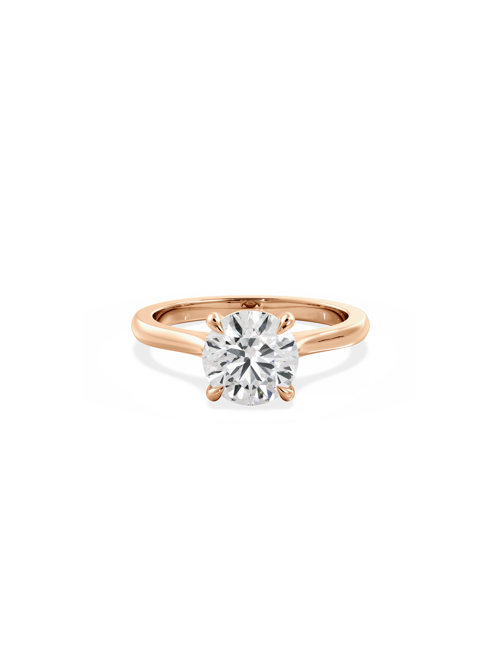 2 CT Round Three Stones Lab Grown Diamond Engagement Ring