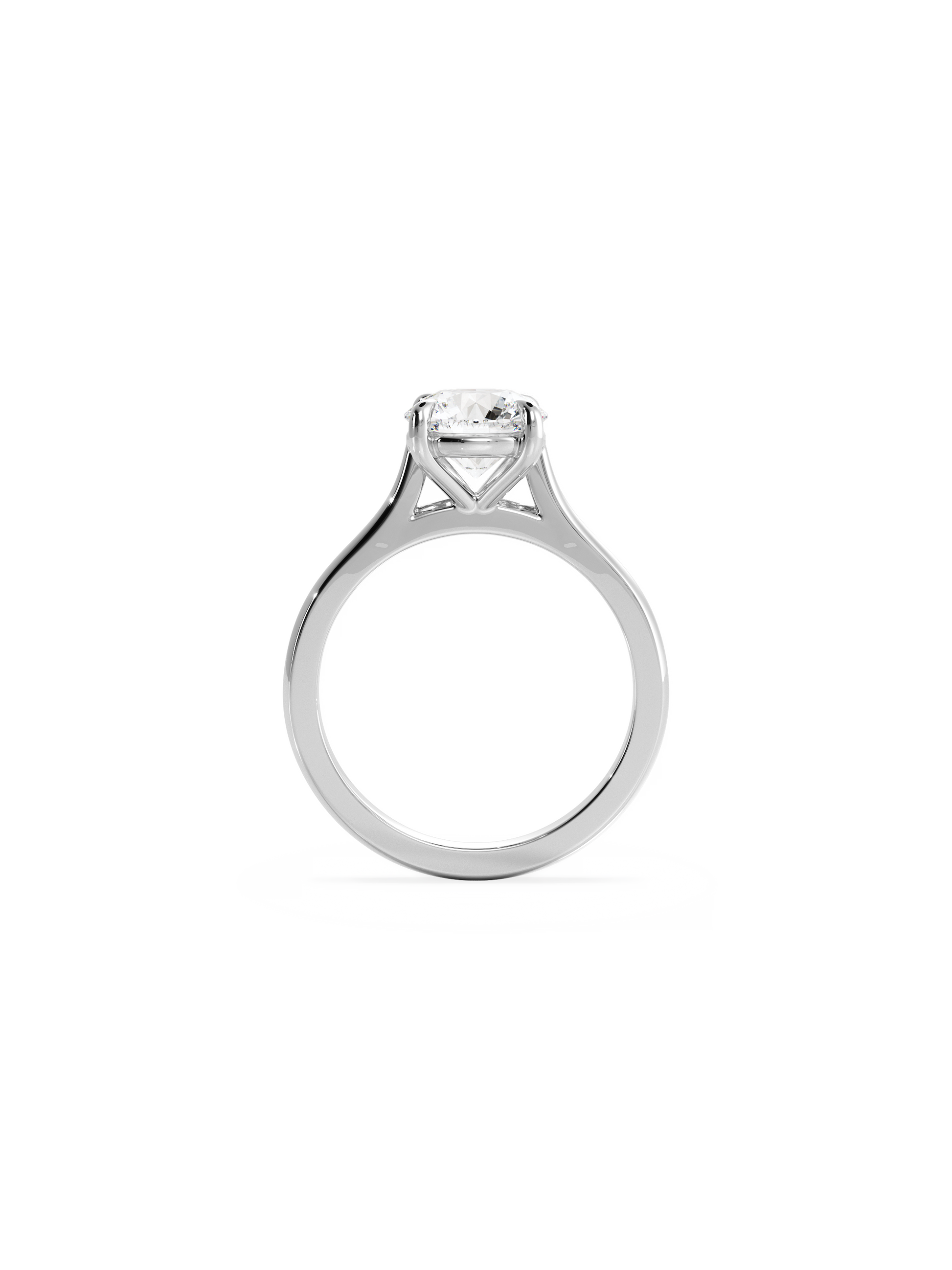 2 CT Round Three Stones Lab Grown Diamond Engagement Ring