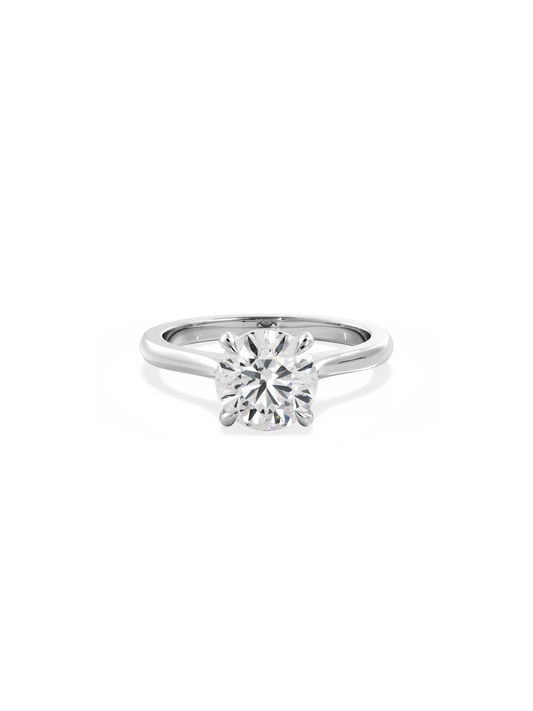 2 CT Round Three Stones Lab Grown Diamond Engagement Ring