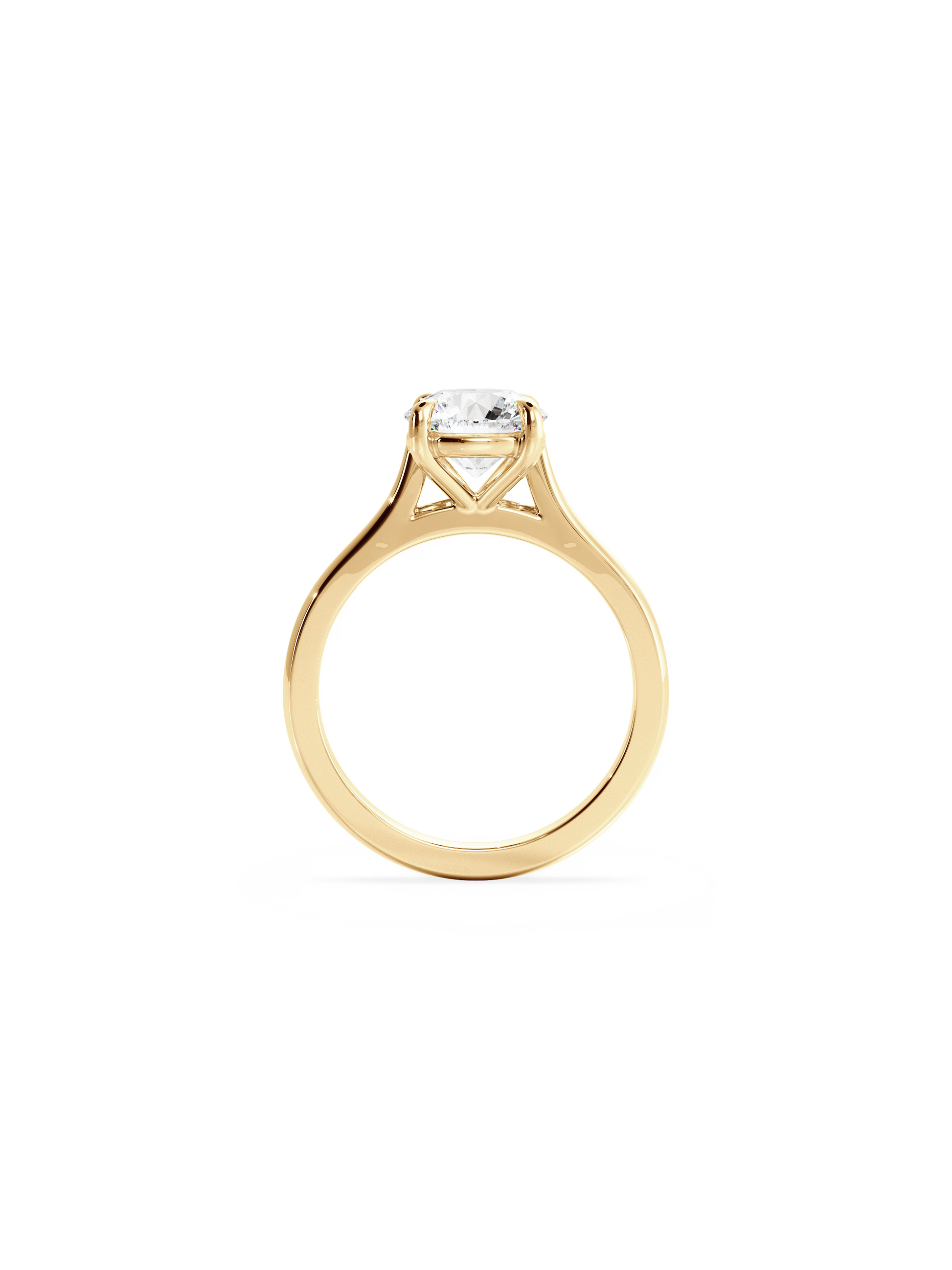 2 CT Round Three Stones Lab Grown Diamond Engagement Ring