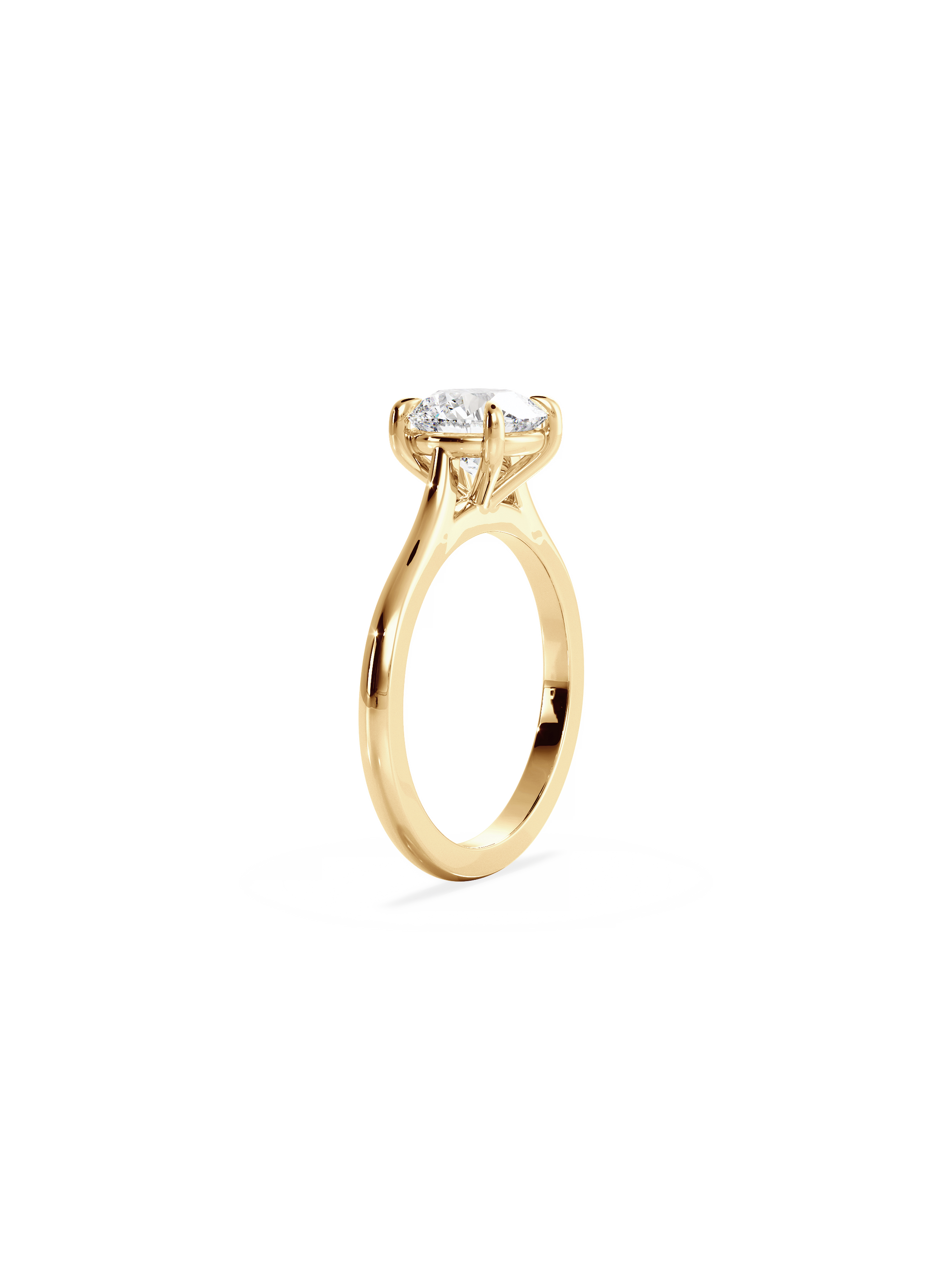 2 CT Round Three Stones Lab Grown Diamond Engagement Ring