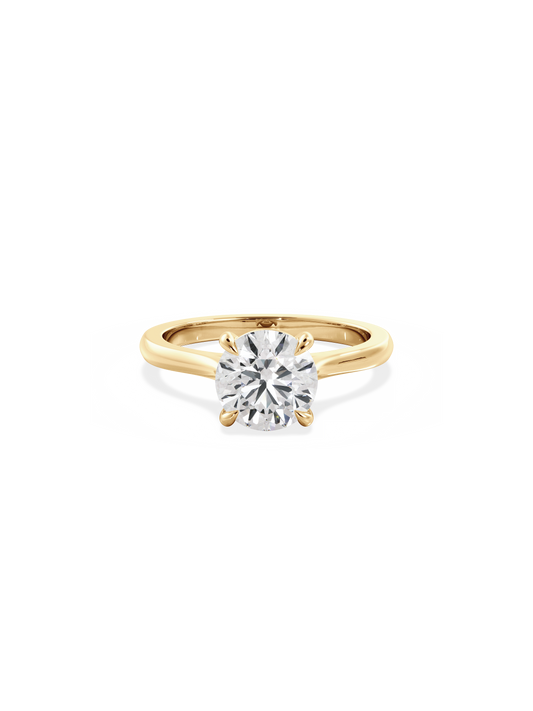 2 CT Round Three Stones Lab Grown Diamond Engagement Ring