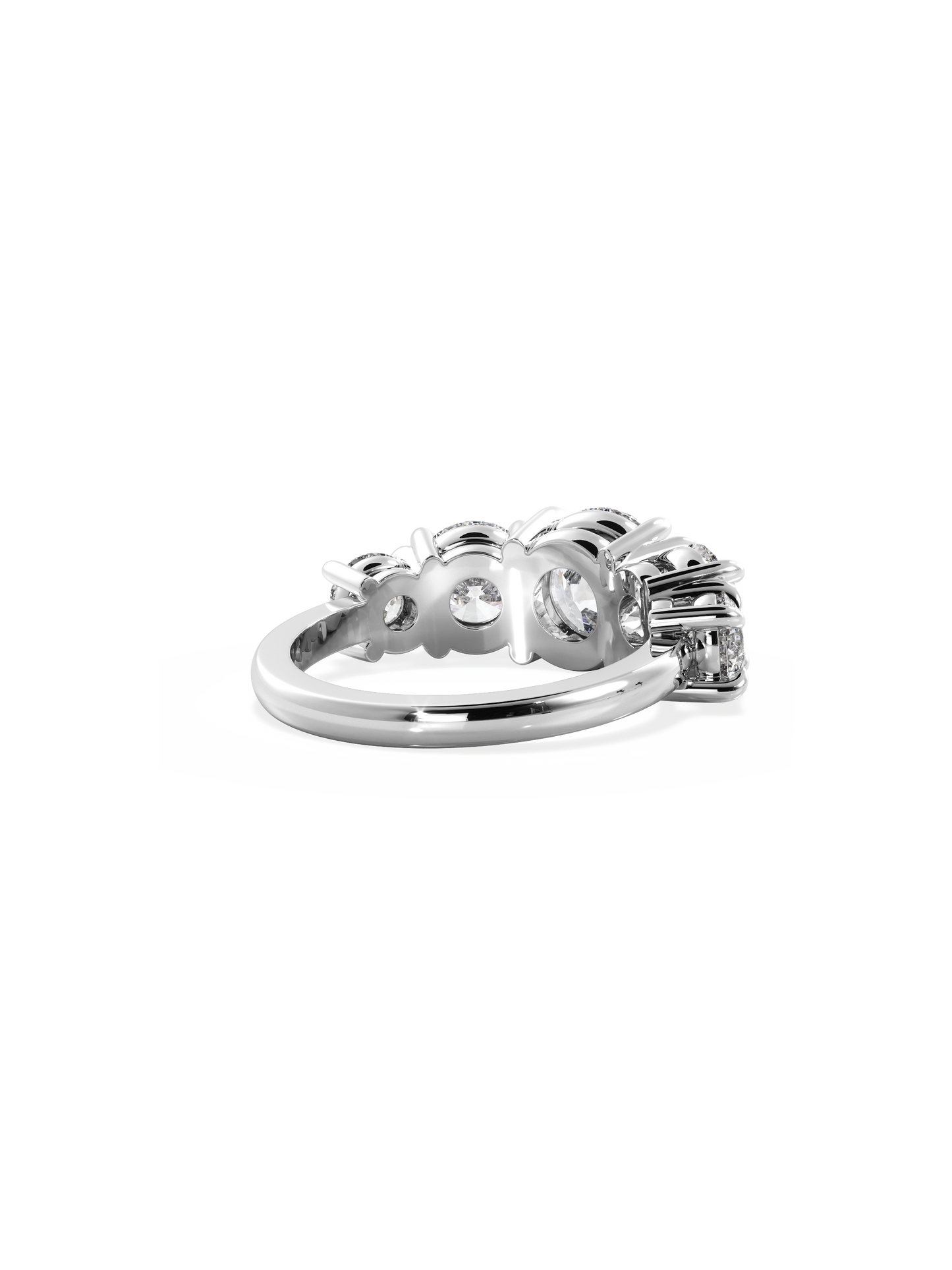 2 CT Round Three Stones Lab Grown Diamond Engagement Ring