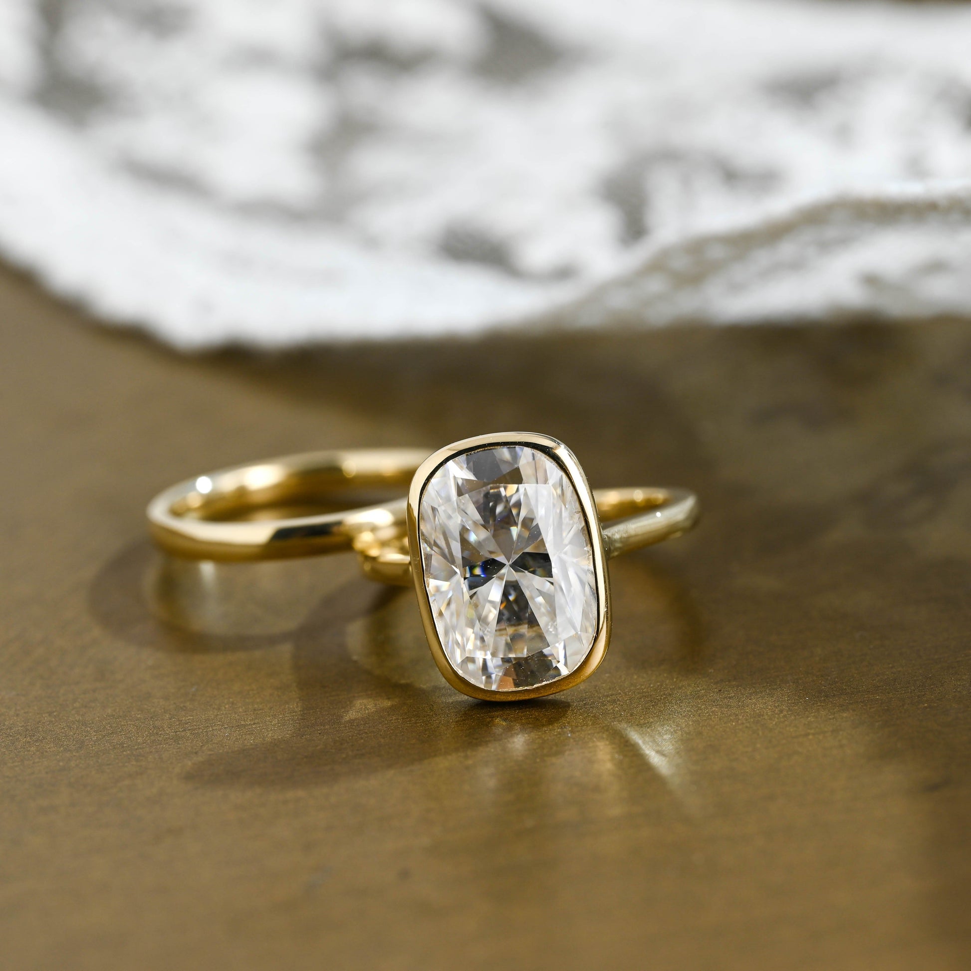 3.0 CT Round Pave Lab Grown Diamond Bridal Set