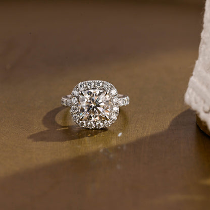 2 CT Round Three Stones Lab Grown Diamond Engagement Ring