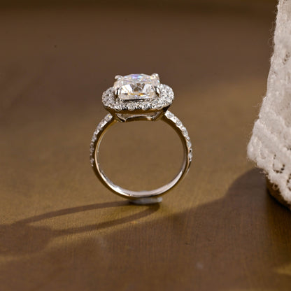 2 CT Round Three Stones Lab Grown Diamond Engagement Ring