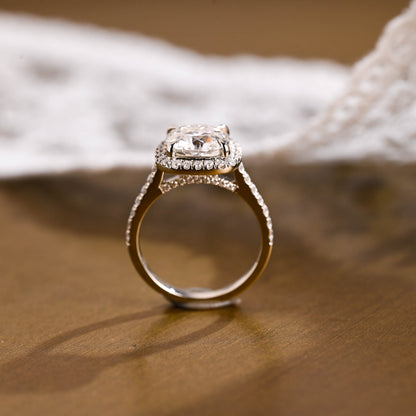 2 CT Round Three Stones Lab Grown Diamond Engagement Ring
