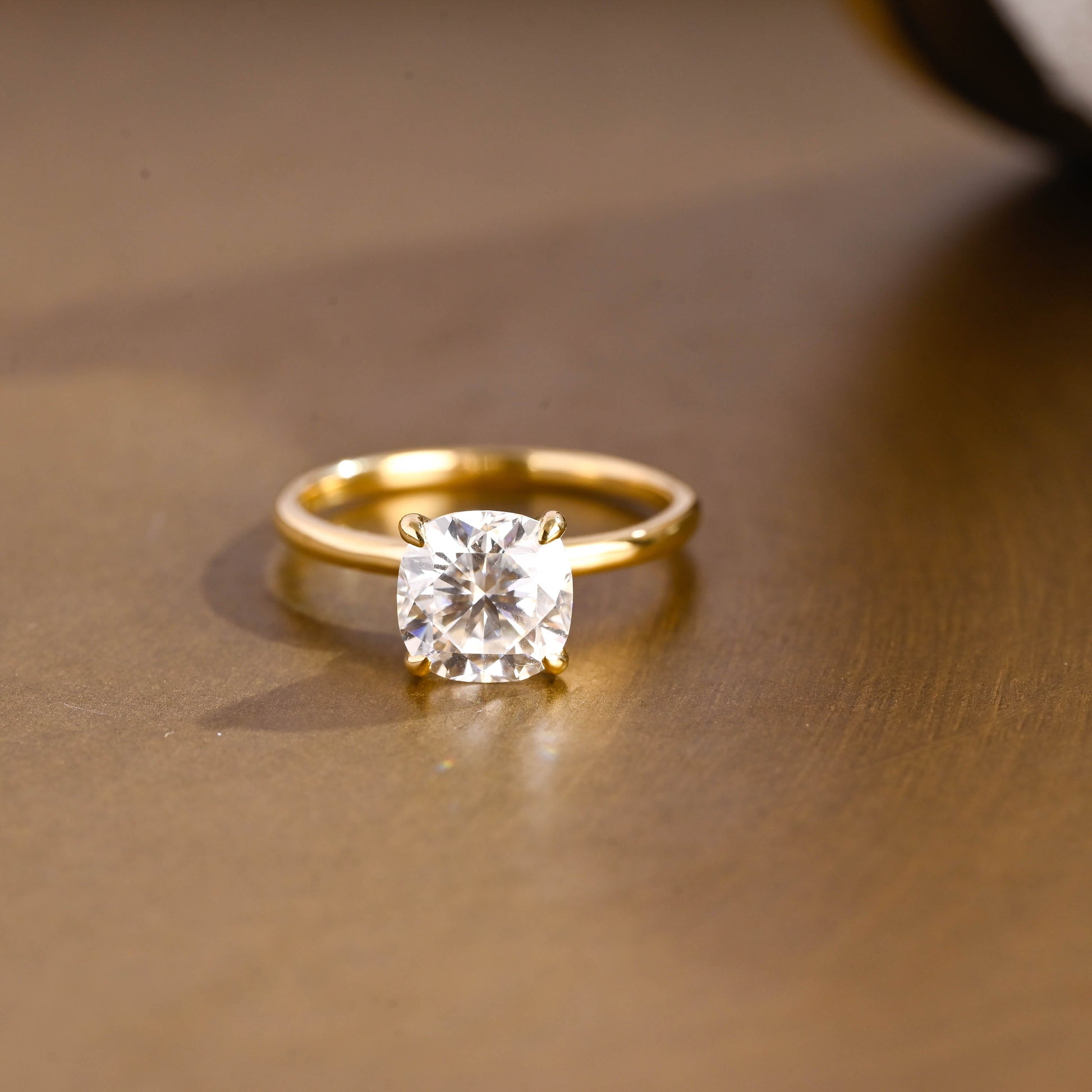 2 CT Round Three Stones Lab Grown Diamond Engagement Ring