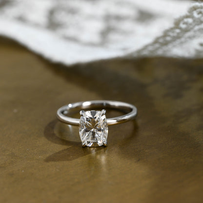 2 CT Round Three Stones Lab Grown Diamond Engagement Ring