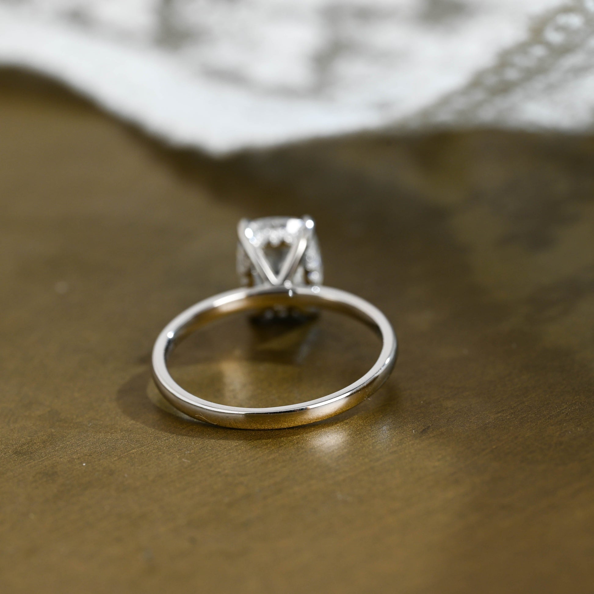 2 CT Round Three Stones Lab Grown Diamond Engagement Ring