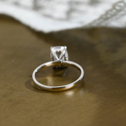 2 CT Round Three Stones Lab Grown Diamond Engagement Ring