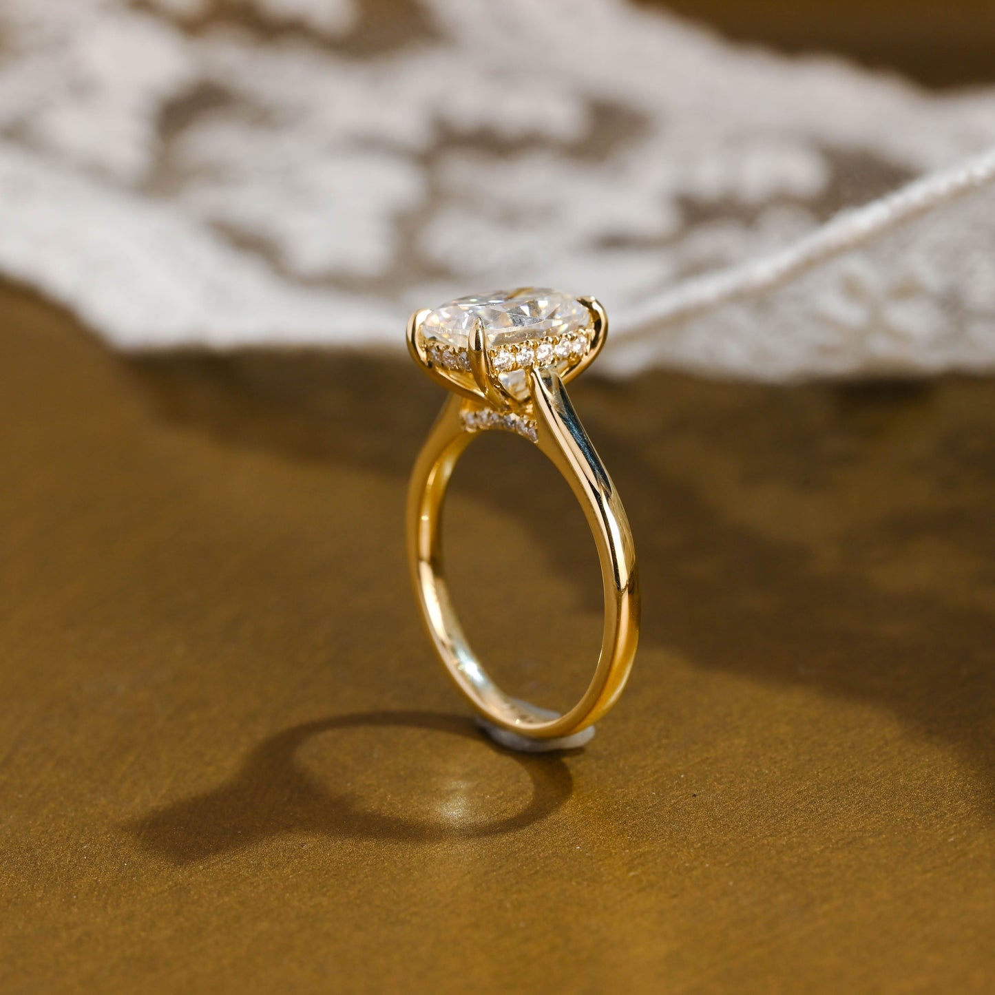 2 CT Round Three Stones Lab Grown Diamond Engagement Ring