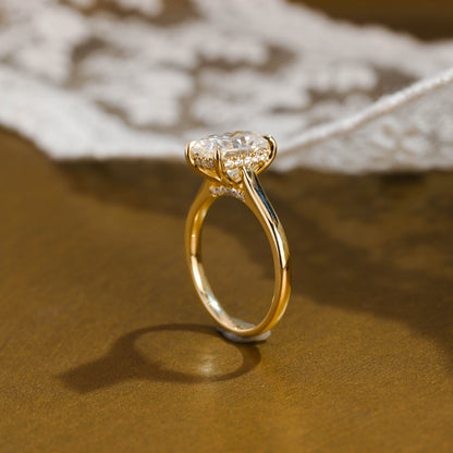2 CT Round Three Stones Lab Grown Diamond Engagement Ring